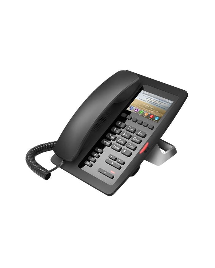 Fanvil H5 High-End Color Screen Hotel IP Phone (3.5-inch Color LCD, 6 Soft Keys, PoE) - Black or White
