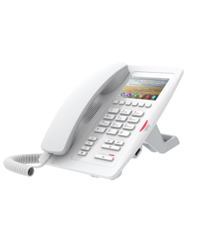 Fanvil H5 High-End Color Screen Hotel IP Phone (3.5-inch Color LCD, 6 Soft Keys, PoE) - Black or White