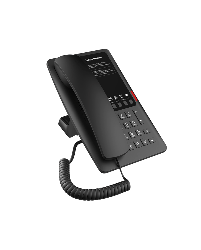 Fanvil H4 Cost-Effective Hotel IP Phone (5 Programmable Keys, HD Audio, PoE) - Black or White