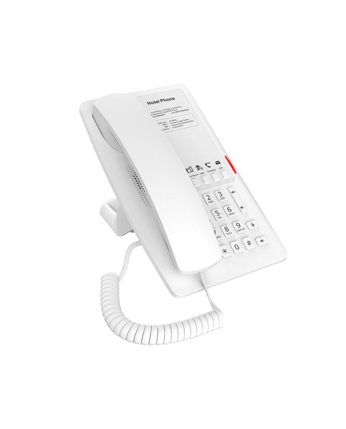 Fanvil H4 Cost-Effective Hotel IP Phone (5 Programmable Keys, HD Audio, PoE) - Black or White