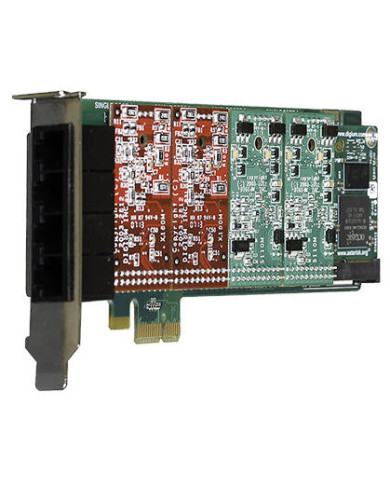 Digium 1A4B03F 4 FXO PCI-e Card with Echo Cancellation