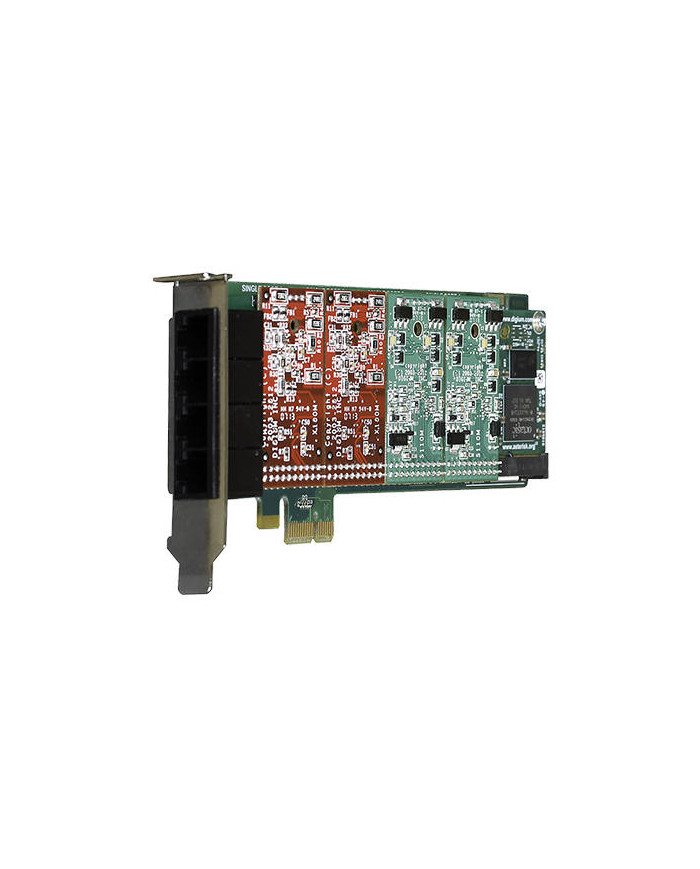 Digium 1A4B03F 4 FXO PCI-e Card with Echo Cancellation