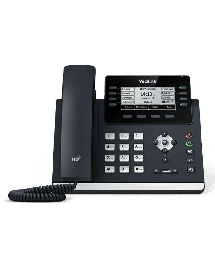 Yealink T43U IP Phone, 12 VoIP Accounts. 3.7-Inch Graphical Display. Dual USB 2.0, Dual-Port