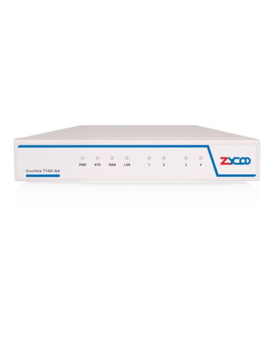 Zycoo IP PBX CooVox T100-4A With 100 sip users Extensions and 4fxo