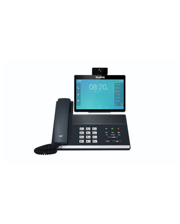 Yealink VP59 Smart Video IP Phone, 16 VoIP Accounts. 8-Inch Adjustable Color Touch Screen