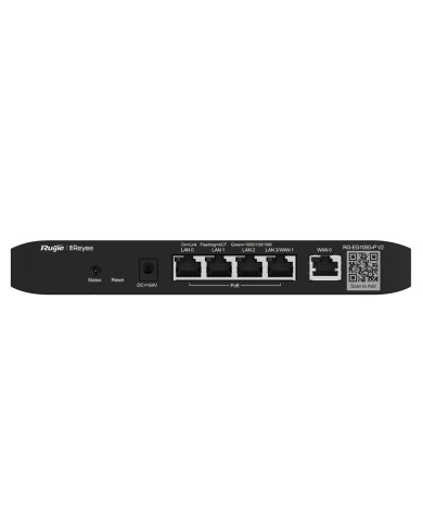 Ruiji RG-EG105G-P V2 Reyee Cloud Managed PoE Router, 5 Gigabit Ports, 4 PoE+ Out, 100 Users, 600 Mbps