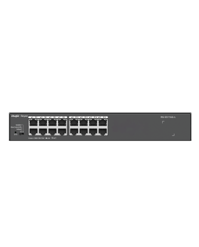 Ruijie RG-ES116G, 16-port 10/100/1000Mbps Unmanaged Non-PoE Switch