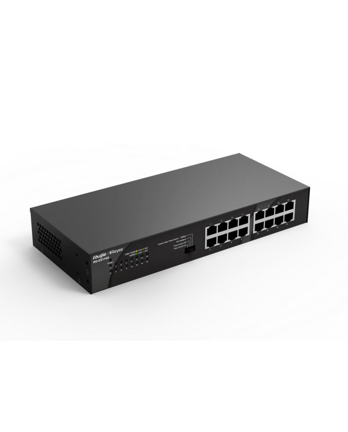 Ruijie RG-ES116G, 16-port 10/100/1000Mbps Unmanaged Non-PoE Switch