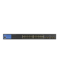 Linksys LGS328PC 24-Port Managed Gigabit PoE+ Switch 250W with 4 1G SFP Uplinks TAA Compliant