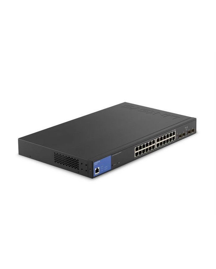 Linksys LGS328PC 24-Port Managed Gigabit PoE+ Switch 250W with 4 1G SFP Uplinks TAA Compliant