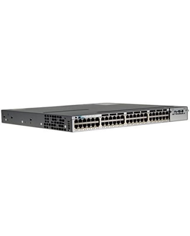 Cisco WS-C3750X-48P-S (USED) Switch Layer 3 - 48 x 10/100/1000 Ethernet PoE+ Ports - IP Base - Managed - Stackable